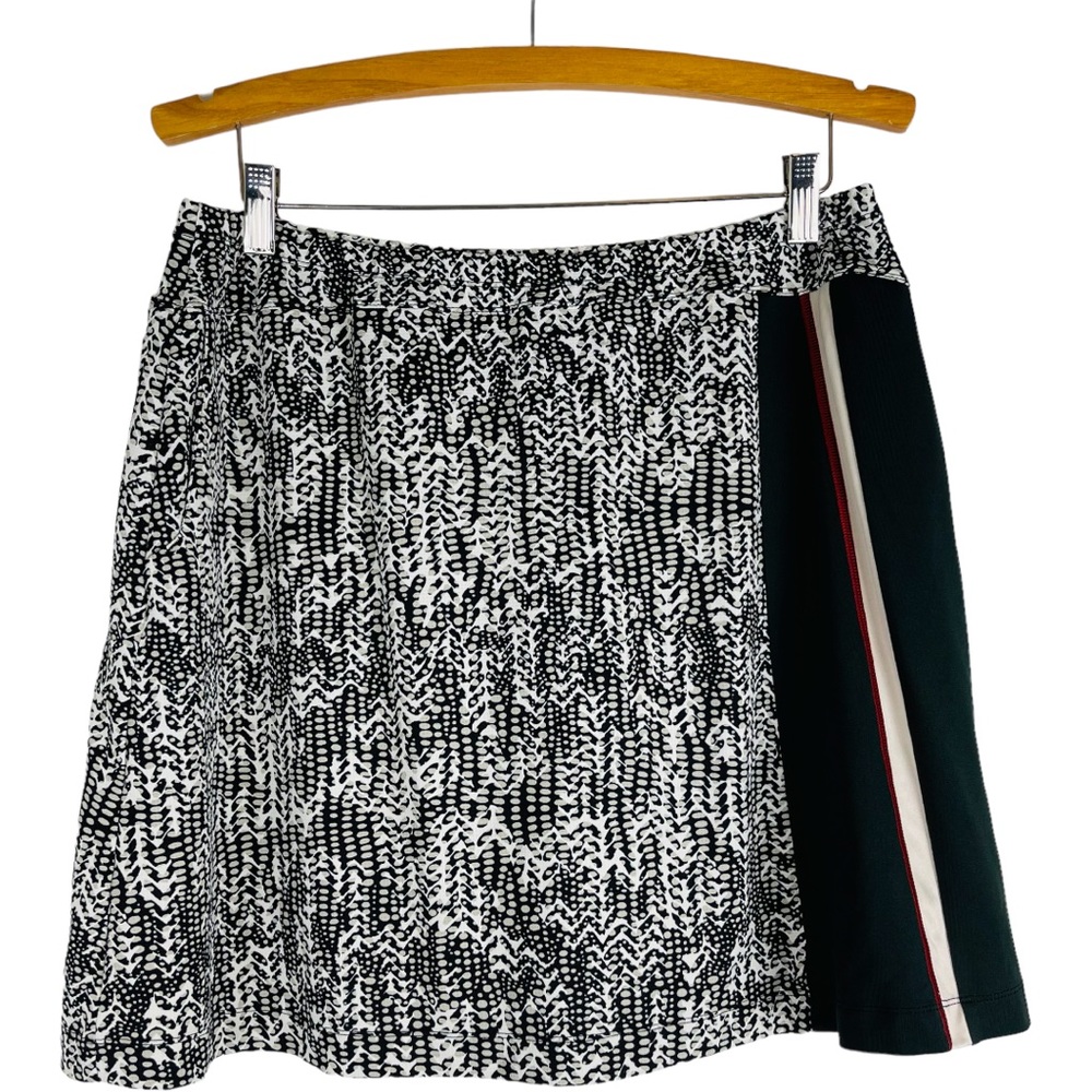 Tail black white animal print tennis golf athletic sports outdoor skirt large